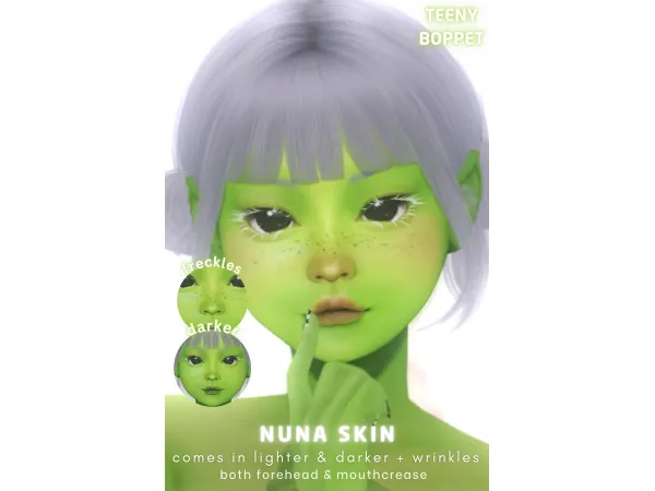 Maxis Match NUNA SKIN by teenyboppet - The Sims 4 Custom Content