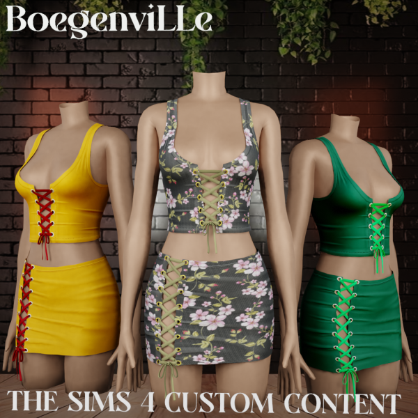 Alpha Boe_Catrine Outfits by boegenville - The Sims 4 Custom Content