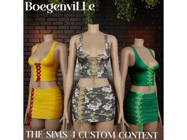 Alpha Boe_Catrine Outfits - The Sims 4 Custom Content