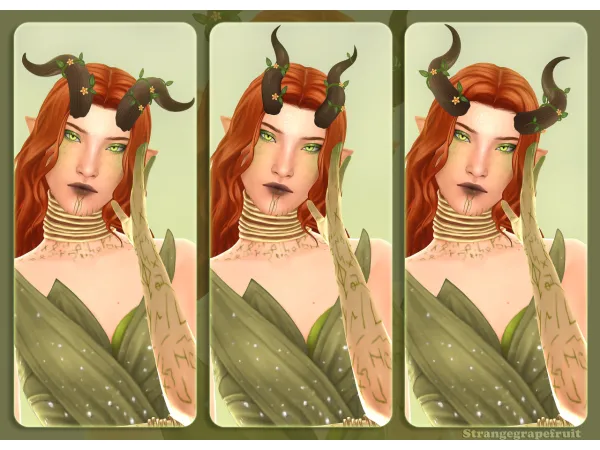 Maxis Match Dryad Horns by strangegrapefruit - The Sims 4 Custom Content