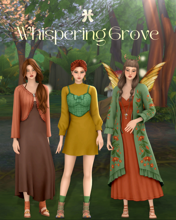 Maxis Match Whispering Grove by simsfinds - The Sims 4 Custom Content
