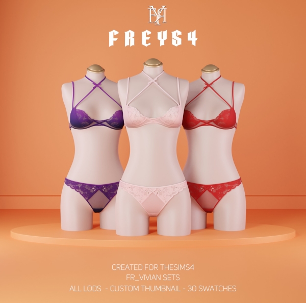 Alpha FR_Vivian Sets by freys4 - The Sims 4 Custom Content