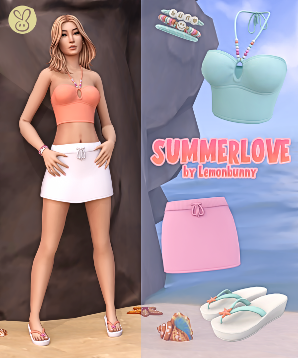 Maxis Match Summerlove Pack by lemonbunny - The Sims 4 Custom Content