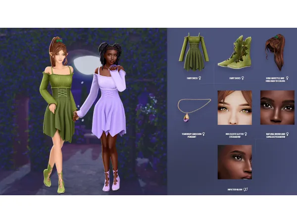 Maxis Match MELIAN FAIRY SET by ModCo Studios - The Sims 4 Custom Content