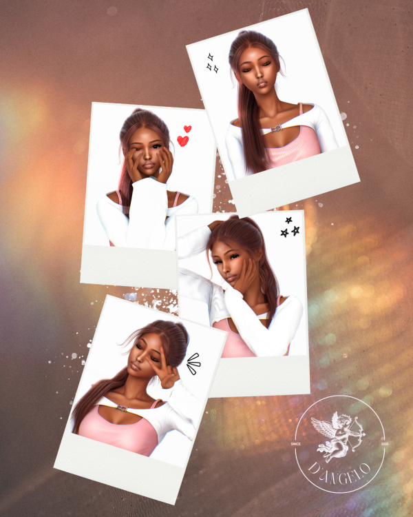 Mix Cute Selfies Posepack by d-angelo3d - The Sims 4 Custom Content