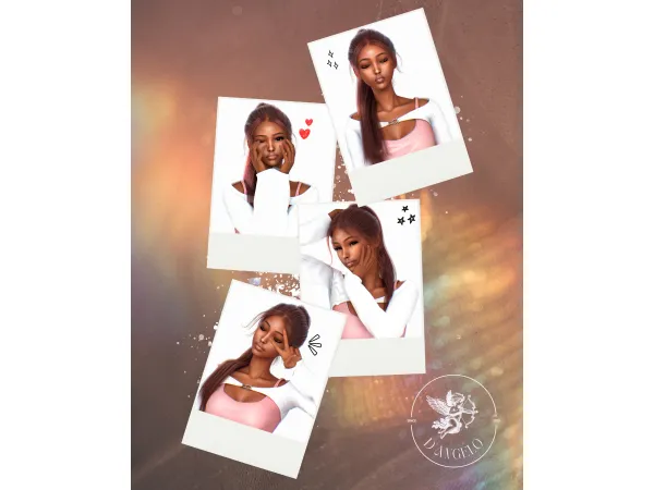 Mix Cute Selfies Posepack - The Sims 4 Custom Content