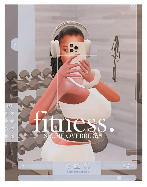 Mix Selfie Overrides Fitness Journey by simsfinds - The Sims 4 Custom Content