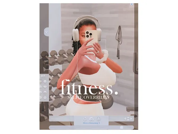 Mix Selfie Overrides Fitness Journey by simwithshan - The Sims 4 Custom Content