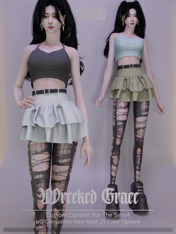 Mix Kira_Wrecked Grace by kira_s4 - The Sims 4 Custom Content