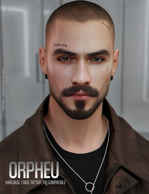Alpha VOLKS HAIR BASE N04 [Brown] by volkstonesims - The Sims 4 Custom Content