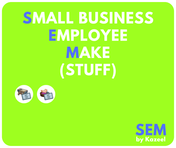 Mix Small Business Employee Make (Stuff) by simsfinds - The Sims 4 Custom Content