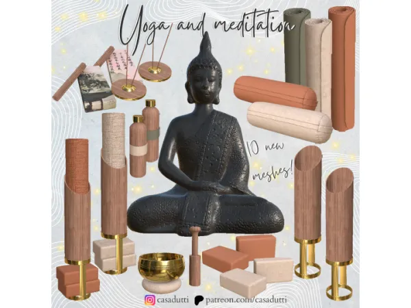Alpha Yoga and Meditation - The Sims 4 Custom Content