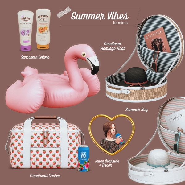 Mix Summer Vibes by leosims4cc - The Sims 4 Custom Content
