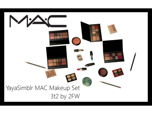 YayaSimblr MAC Makeup Set 3t2 by twofingerswhiskey - The Sims 2 Custom Content
