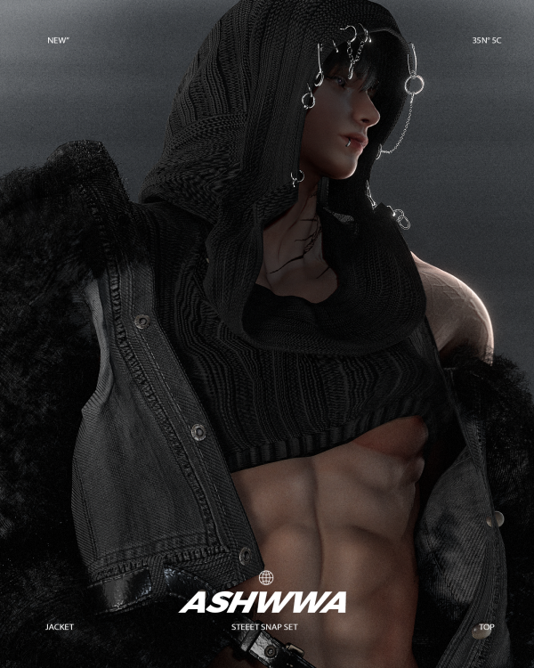 Alpha Streetwear 01 by simsfinds - The Sims 4 Custom Content