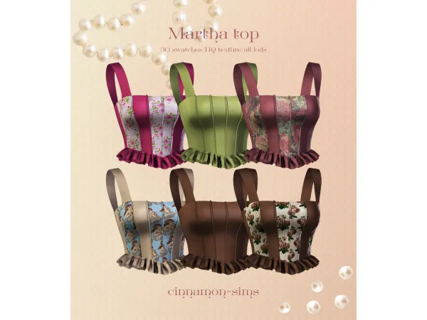 Alpha Martha top sims by cinnamon - The Sims 4 Custom Content