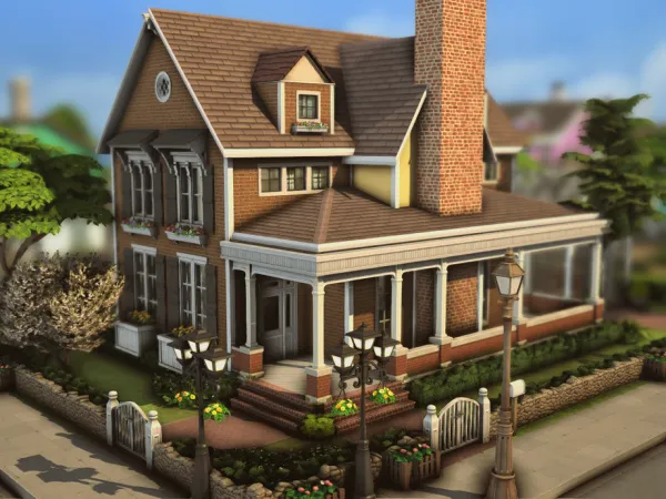 Maxis Match Country Family House (NO ) by plumbobkingdom - The Sims 4 Custom Content