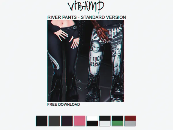 Alpha VIBAMP River Pants (Standard Version) - The Sims 4 Custom Content