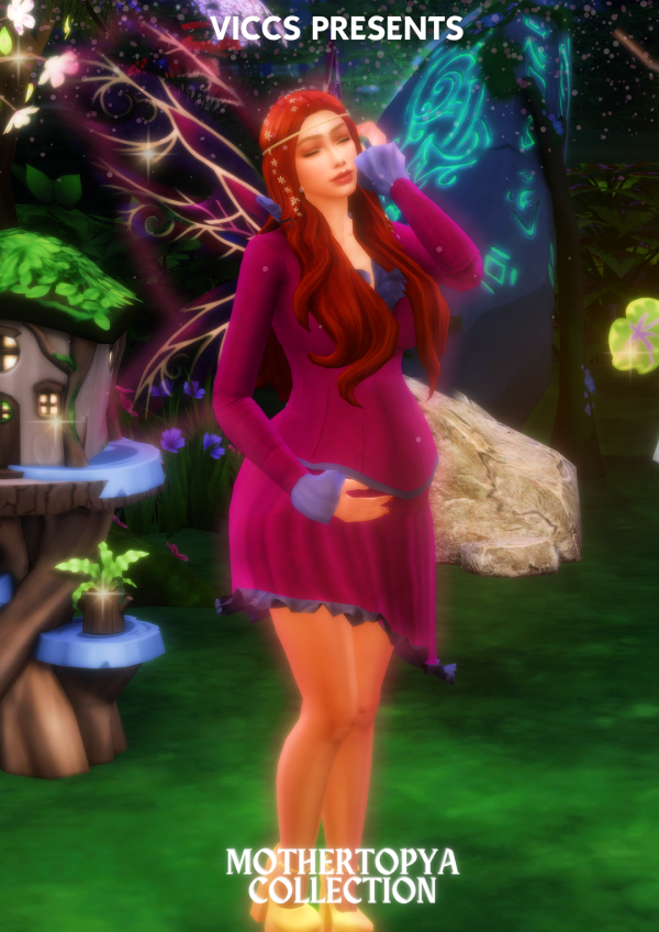 Maxis Match VICCS_MOTHERTOPYA SHORT DRESS (TEEN ELDER) by viccs - The Sims 4 Custom Content