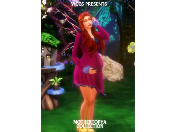 Maxis Match VICCS_MOTHERTOPYA SHORT DRESS (TEEN ELDER) - The Sims 4 Custom Content