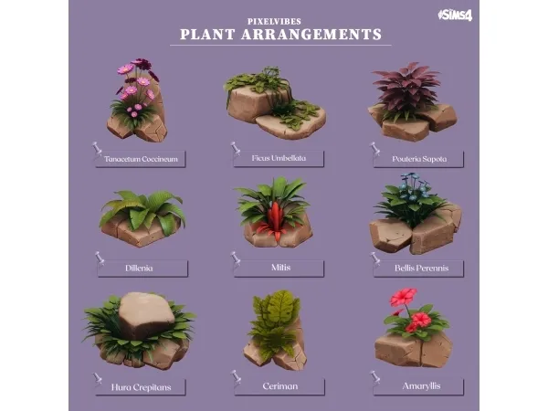 Maxis Match Plant Arrangements - The Sims 4 Custom Content