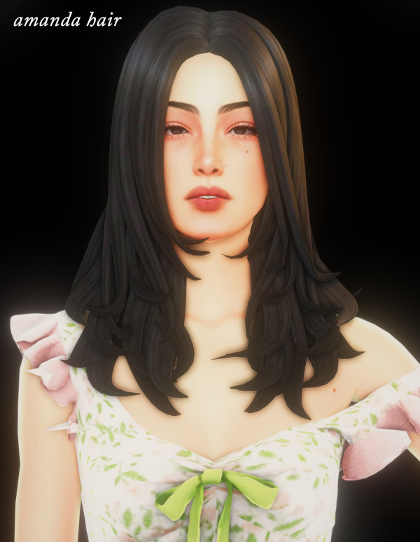 Maxis Match amanda hair sullen apple 11k gift by simsfinds - The Sims 4 Custom Content