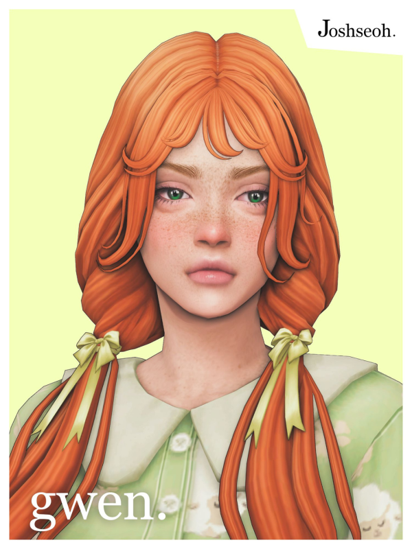 Maxis Match Gwen Hair Accessory by simsfinds - The Sims 4 Custom Content