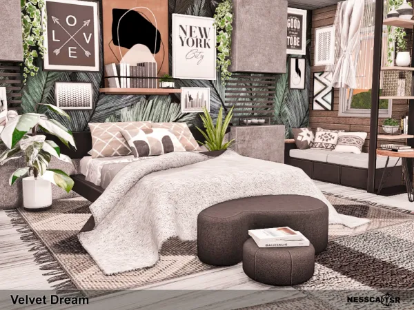 Mix Velvet Dream by nesscasims - The Sims 4 Custom Content