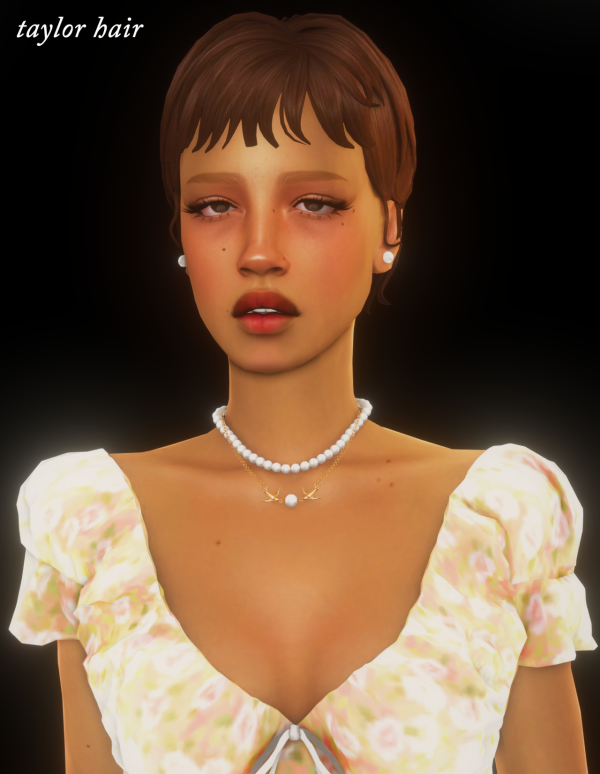 Maxis Match taylor hair sullen apple 11k gift by simsfinds - The Sims 4 Custom Content