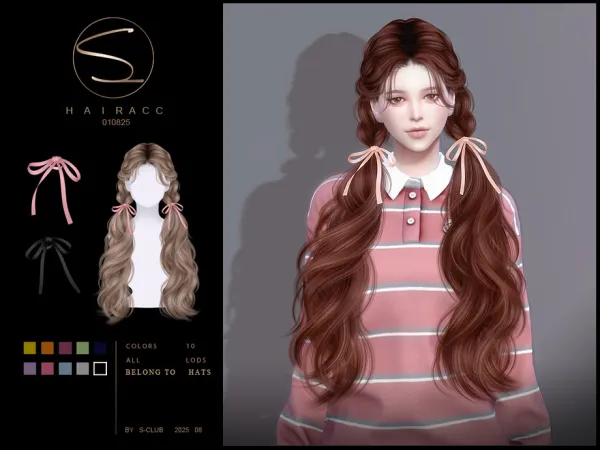 Alpha S Club_010825_HairACC by thesimsresource - The Sims 4 Custom Content