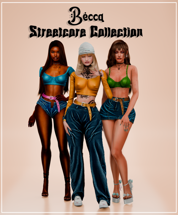 Alpha Ba Streetcore Collection by beccaxcouquetts - The Sims 4 Custom Content