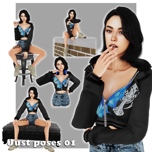 Alpha Just pose 01 by simmer_creator - The Sims 4 Custom Content