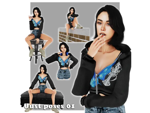 Alpha Just pose 01 - The Sims 4 Custom Content