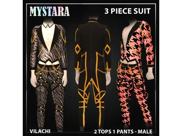 Maxis Match Vilachi Mystara Male Suit set by Vilachi - The Sims 4 Custom Content