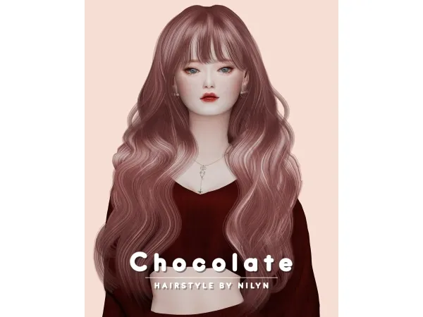 Alpha Chocolate Hair Sims 4 - The Sims 4 Custom Content