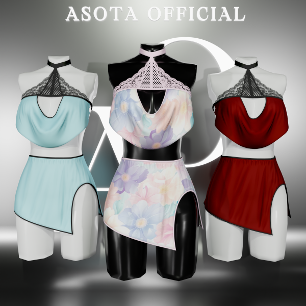 Alpha [ASOTA OFFICIAL] Navita Shortdress by asotaofficial - The Sims 4 Custom Content