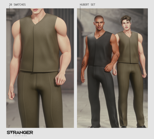 Alpha Hubert Set by stranger - The Sims 4 Custom Content