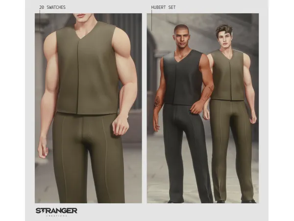 Alpha Hubert Set - The Sims 4 Custom Content