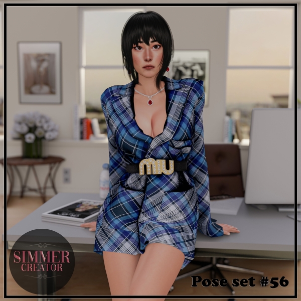 Alpha Pose set 56 by simmer_creator - The Sims 4 Custom Content