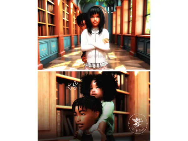 Mix Sibling Things Posepack - The Sims 4 Custom Content