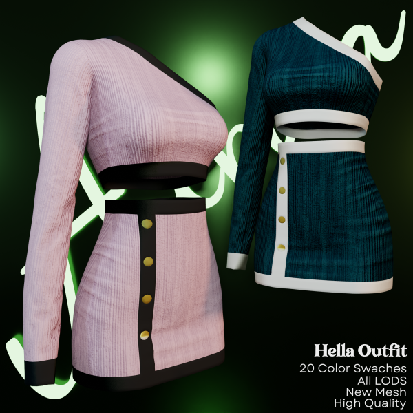 Alpha AU_Hella Outfit by aurorats4 - The Sims 4 Custom Content