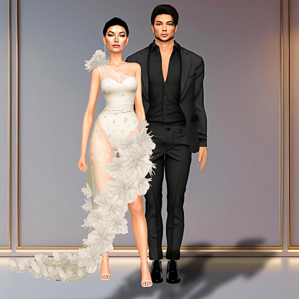 Alpha Adrien Versailles Aurlia Devane Red Carpet Couple by yolimi - The Sims 4 Custom Content