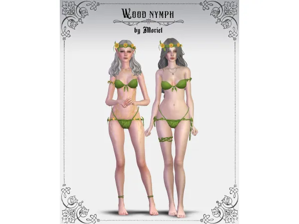 Alpha [Moriel] Wood nymph set - The Sims 4 Custom Content