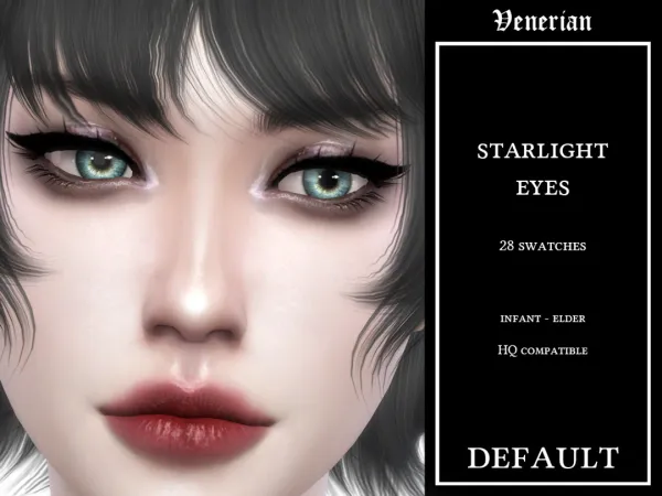 Alpha Starlight Eyes (Default Eyes) by Venerian - The Sims 4 Custom Content