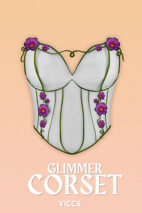 Mix VICCS_GLIMMER CORSET (TEEN ELDER) by viccs - The Sims 4 Custom Content