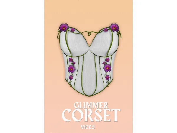 Mix VICCS_GLIMMER CORSET (TEEN ELDER) - The Sims 4 Custom Content