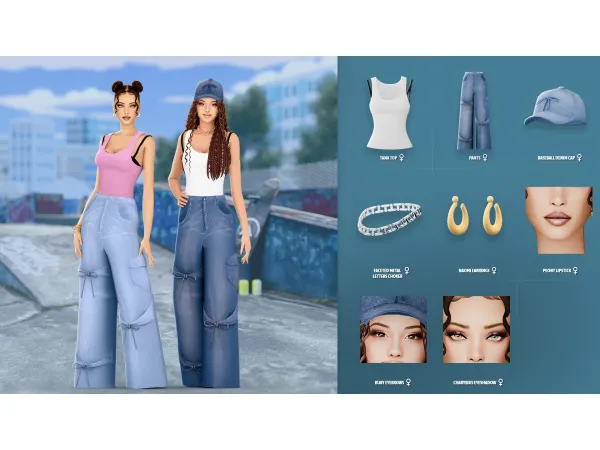 Maxis Match LOLA SET by ModCo Studios - The Sims 4 Custom Content
