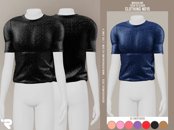 Alpha AM CLOTHING N015 by redheadsims - The Sims 4 Custom Content