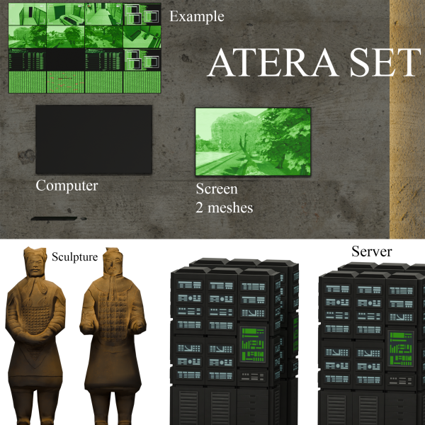 Alpha ATERA SET by simsfinds - The Sims 4 Custom Content