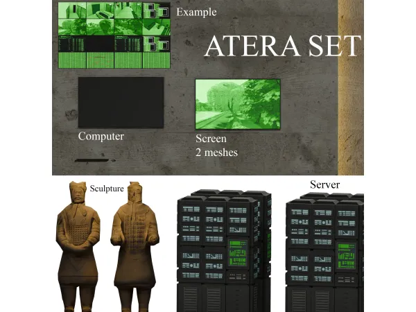 Alpha ATERA SET by B_Csims - The Sims 4 Custom Content